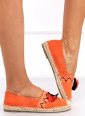 Espadryle boho z frędzlem BIRNA ORANGE