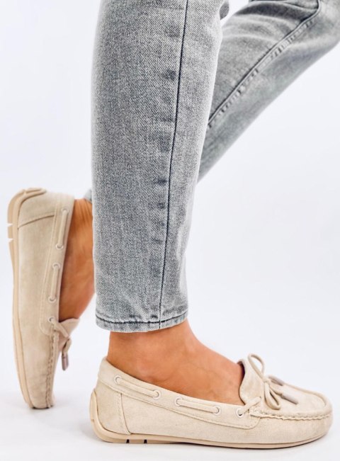 Mokasyny zamszowe WARDS BEIGE Mokasyny zamszowe WARDS BEIGE
