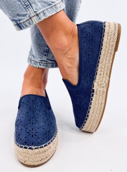 Espadryle ażurowe RIGGA BLUE