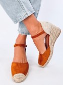 Espadryle na koturnie ALYSSA CAMEL