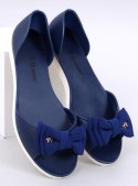 Baleriny meliski open toe AGATHE NAVY