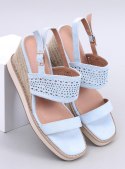 Sandałki espadryle na koturnie DEBEVE BLUE