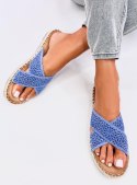 Klapki damskie espadryle BAKOU BLUE