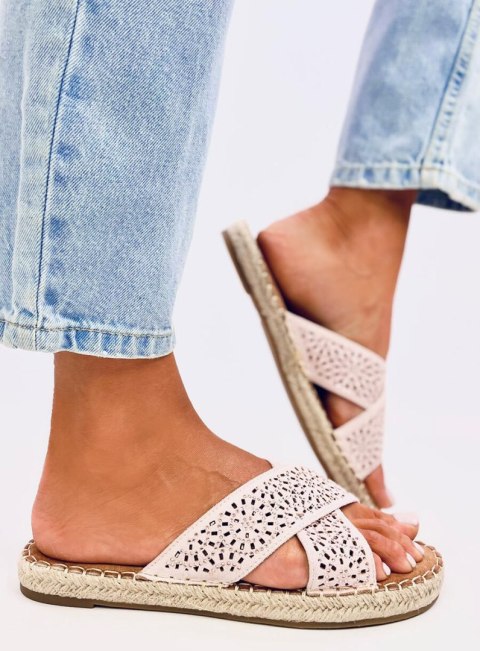 Klapki damskie espadryle BAKOU PINK Klapki damskie espadryle BAKOU PINK