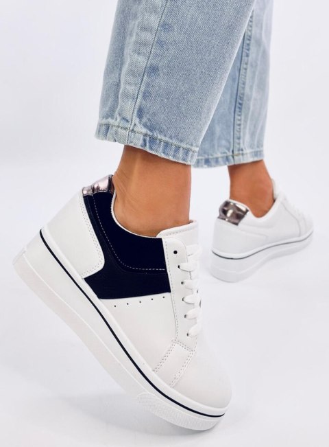 Sneakersy na koturnie TOBEY BLACK Sneakersy na koturnie TOBEY BLACK